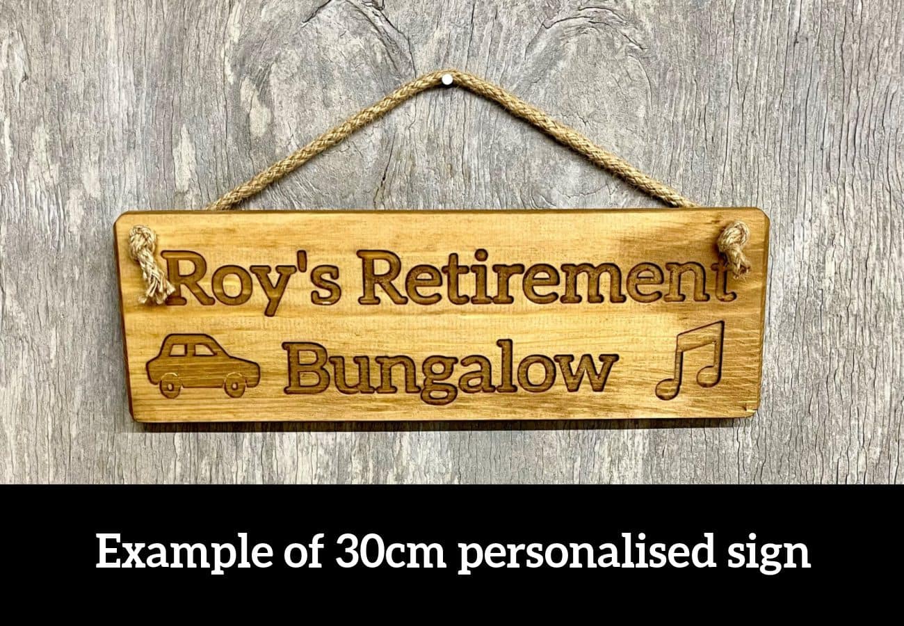 Personalise your own 30cm sign - 30cm Rustic Wooden Sign 8 Personalise your own 30cm sign - 30cm Rustic Wooden Sign - Image 8
