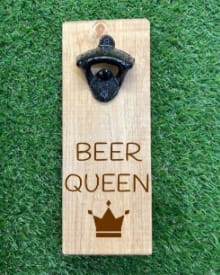 Beer Queen – Wooden Bottle Opener