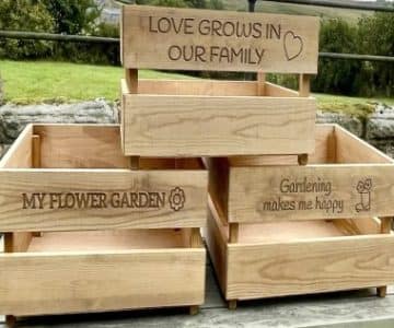 Personalise Your Own Crate – Rustic Wooden Crate