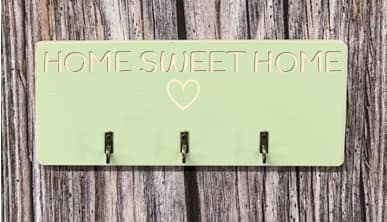 HOME SWEET HOME - Key/Pet Lead Hanger 3 HOME SWEET HOME - Key/Pet Lead Hanger - Image 3