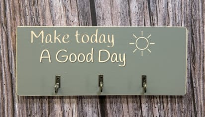 Make Today A Good Day - Key/Dog Lead Hanger 3 Make Today A Good Day - Key/Dog Lead Hanger - Image 3