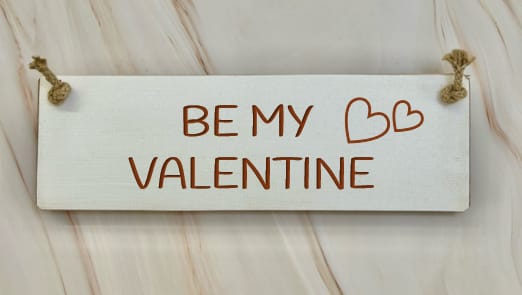 Be my Valentine - 30cm Rustic Wooden Sign 7 Be my Valentine - 30cm Rustic Wooden Sign - Image 7
