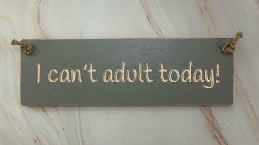 I Can’t Adult Today