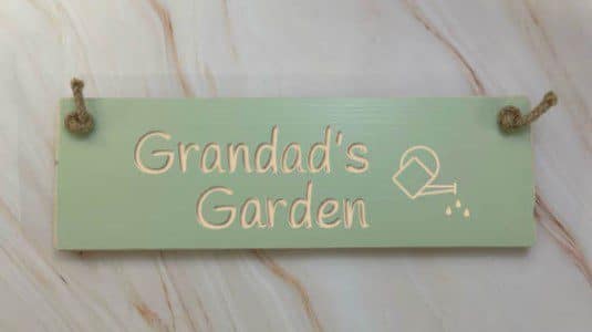 Grandad's Garden - 30cm Rustic Wooden Sign 3 Grandad’s Garden apple