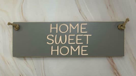 Home Sweet Home – 30cm Rustic Wooden Sign