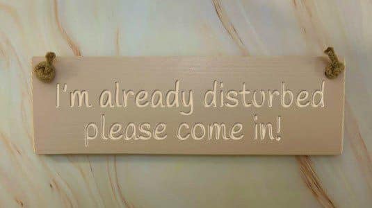 I’m Already Disturbed Please Come In – 30cm Rustic Wooden Sign