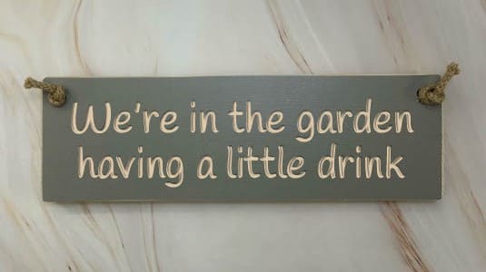 We Are In The Garden Having A Little Drink