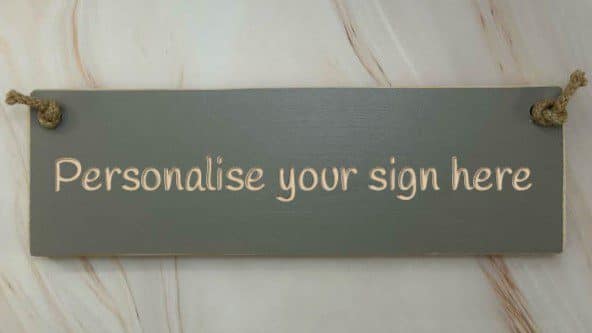 Personalise Your Own 30cm Sign – 30cm Rustic Wooden Sign