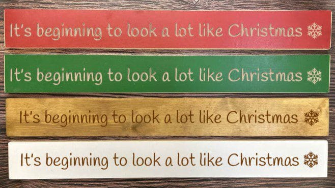 Its beginning to look a lot like Christmas - 80cm Rustic Wooden Sign 1 Its beginning to look a lot like Christmas - 80cm Rustic Wooden Sign