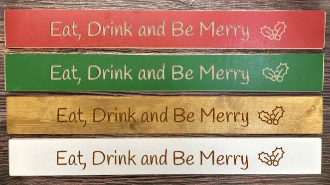 Eat, Drink and Be Merry - 80cm Rustic Wooden Sign 1 Eat, Drink and Be Merry - 80cm Rustic Wooden Sign