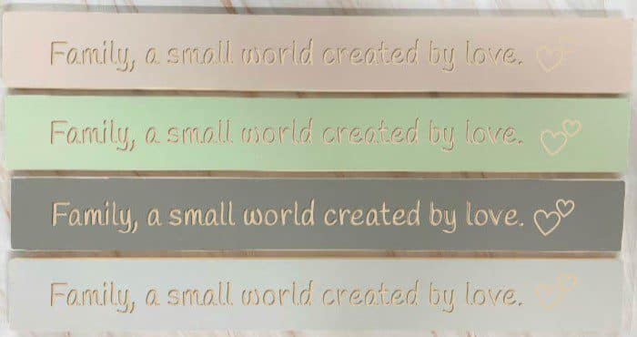 Family a little world created by love - 80cm Rustic Wooden Sign 2 Family a little world created by love - 80cm Rustic Wooden Sign - Image 2