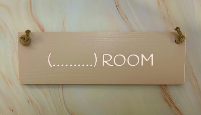 (CHILDS NAME) Room - 30cm Rustic Wooden Sign 5 (CHILDS NAME) Room - 30cm Rustic Wooden Sign - Image 5