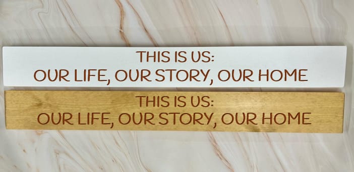 THIS IS US – 80cm Rustic Wooden Sign