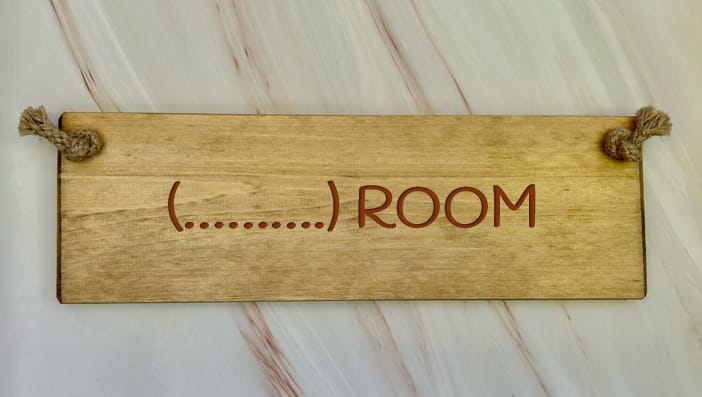 (CHILDS NAME) Room - 30cm Rustic Wooden Sign 6 (CHILDS NAME) Room - 30cm Rustic Wooden Sign - Image 6