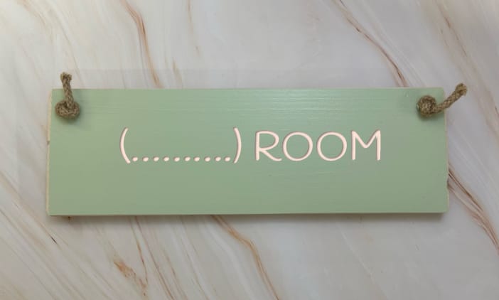 (CHILDS NAME) Room - 30cm Rustic Wooden Sign 3 (CHILDS NAME) Room - 30cm Rustic Wooden Sign - Image 3