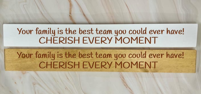 Your family is the best team... - 80cm Rustic Wooden Sign 1 Your family is the best team