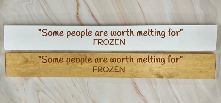 “Some People Are Worth Melting For” FROZEN – 80cm Rustic Wooden Sign