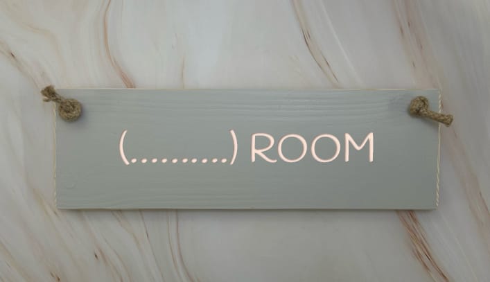 (CHILDS NAME) Room - 30cm Rustic Wooden Sign 4 (CHILDS NAME) Room - 30cm Rustic Wooden Sign - Image 4