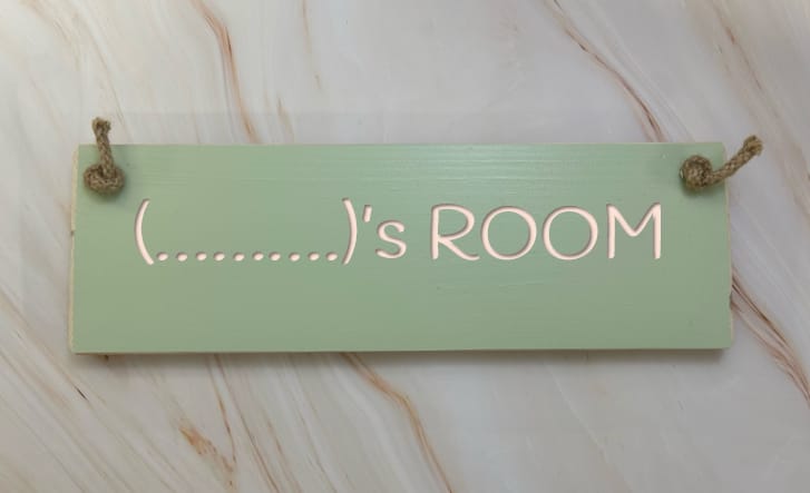 (Name) ROOM - 30cm personalise a sign for someones room 2 (Name) ROOM - 30cm personalise a sign for someones room - Image 2