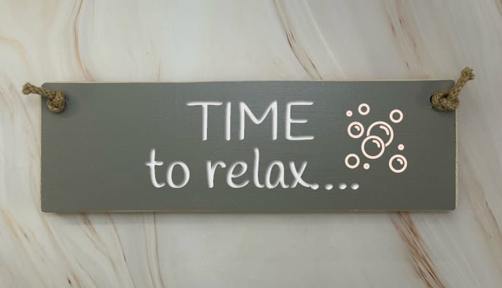 Time to relax - 30cm Rustic Wooden Sign 3 Time to relax - 30cm Rustic Wooden Sign - Image 3