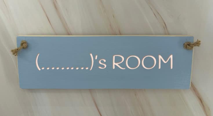 (Name) ROOM - 30cm personalise a sign for someones room 4 (Name) ROOM - 30cm personalise a sign for someones room - Image 4