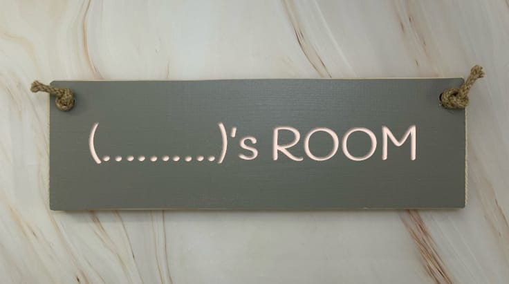 (Name) ROOM - 30cm personalise a sign for someones room 1 (Name) ROOM - 30cm personalise a sign for someones room