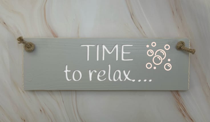 Time to relax - 30cm Rustic Wooden Sign 5 Time to relax - 30cm Rustic Wooden Sign - Image 5