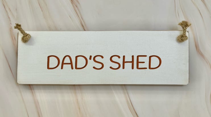 Dad's Shed - 30cm Rustic Wooden Sign 6 Dad's Shed - 30cm Rustic Wooden Sign - Image 6