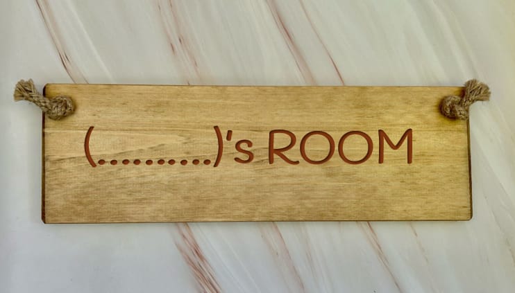(Name) ROOM - 30cm personalise a sign for someones room 8 (Name) ROOM - 30cm personalise a sign for someones room - Image 8