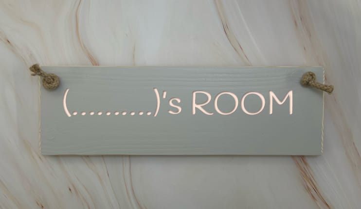 (Name) ROOM - 30cm personalise a sign for someones room 5 (Name) ROOM - 30cm personalise a sign for someones room - Image 5