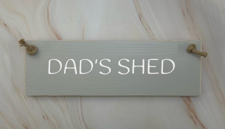 Dad's Shed - 30cm Rustic Wooden Sign 5 Dad's Shed - 30cm Rustic Wooden Sign - Image 5