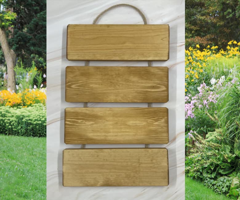 Personalise Your Own Cascading Sign – Rustic Wooden Sign